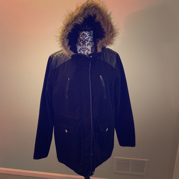 torrid Jackets & Blazers - Torrid Leather/fur coat